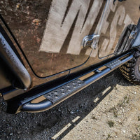 Thumbnail for Westin 18-23 Jeep Wrangler JL Unlimited 4dr Rock Slider - Textured Black