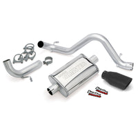 Thumbnail for Banks Power 12-15 Jeep 3.6L Wrangler (All) - 2dr Monster Exh Sys - SS Single Exh w/ Black Tip