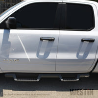 Thumbnail for Westin 2019 Ram 1500 Quad Cab Drop Nerf Step Bars - Textured Black