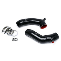 Thumbnail for HPS Black Reinforced Silicone Post MAF Air Intake Hose Kit for Infiniti 11-13 M56 5.6L V8