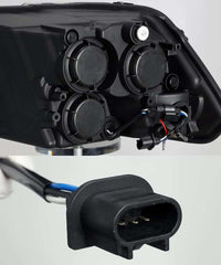 Thumbnail for AlphaRex 09-18 Dodge Ram 1500HD PRO-Series Proj Headlights Plank Style Black w/Seq Signal/Smoked DRL