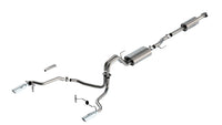 Thumbnail for Borla F-150 2021 3.3L CC SB EC STB XL/XLT/Lariat/KR/Plnm/LTD 3/2.25 SRE Cat-Back ATAK Chrome Tips