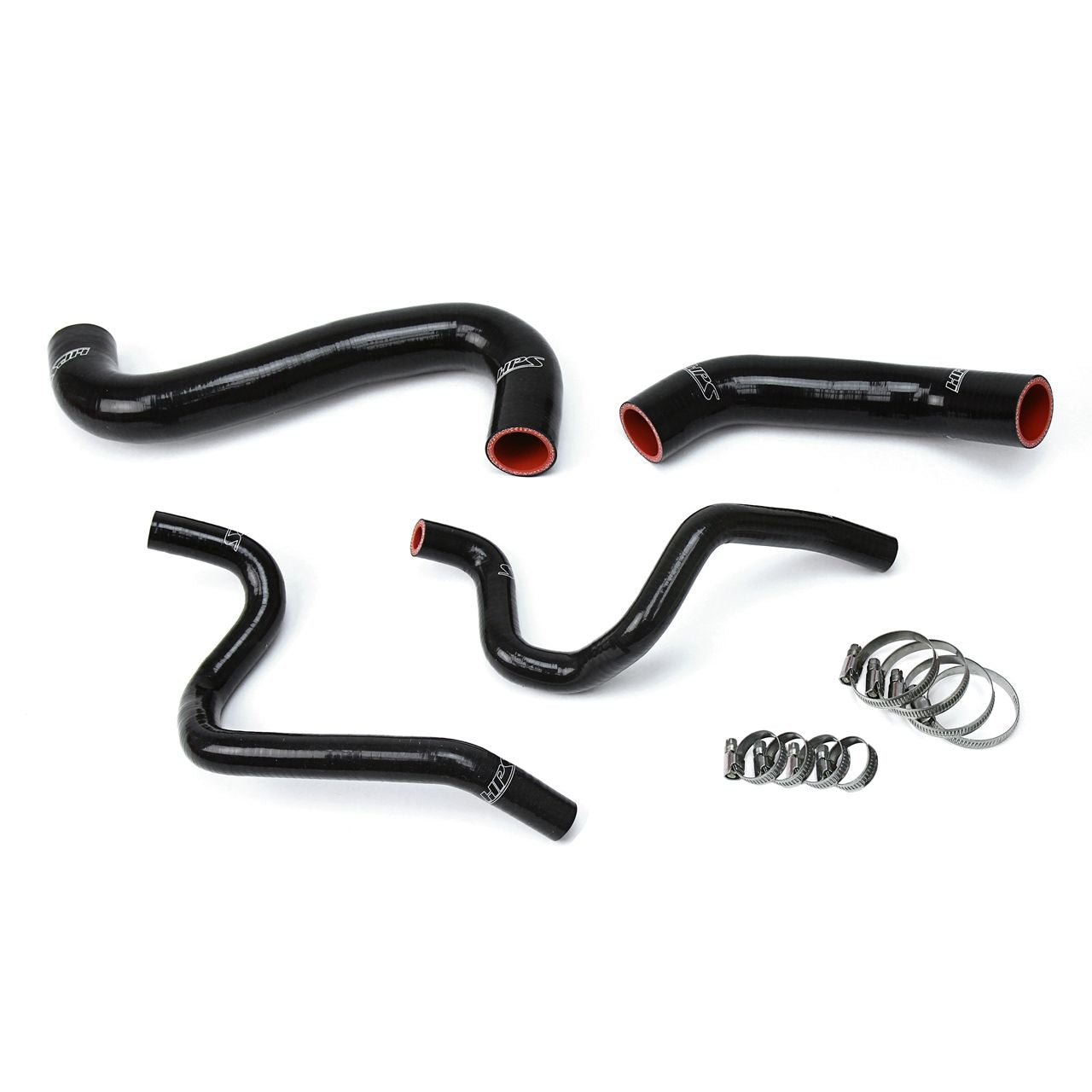 HPS Black Reinforced Silicone Radiator + Heater Hose Kit for Subaru 2002 Impreza 2.5L Non Turbo Left Hand Drive