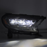 Thumbnail for AlphaRex 19-21 Ford Ranger NOVA LED Proj Headlights Plank Style Black w/Activ Light/Seq Signal/DRL