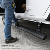 Thumbnail for RealTruck 20-24 Jeep Gladiator CC 4dr VoltStep Electric Running Board Kit - Bedliner Coating
