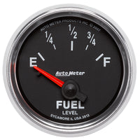 Thumbnail for Autometer GS 52mm 0-90 ohms Short Sweep Electronic Fuel Level GM Gauge