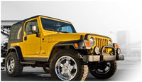 Thumbnail for Bushwacker 97-06 Jeep TJ Pocket Style Flares 4pc - Black