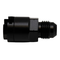 Thumbnail for DeatschWerks 6AN Male Flare to 5/16in Female EFI Quick Connect Adapter - Anodized Matte Black