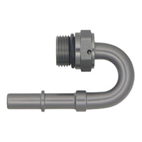 Thumbnail for DeatschWerks 8AN ORB Male to 3/8IN Male EFI Quick Connect Adapter 180 Deg.