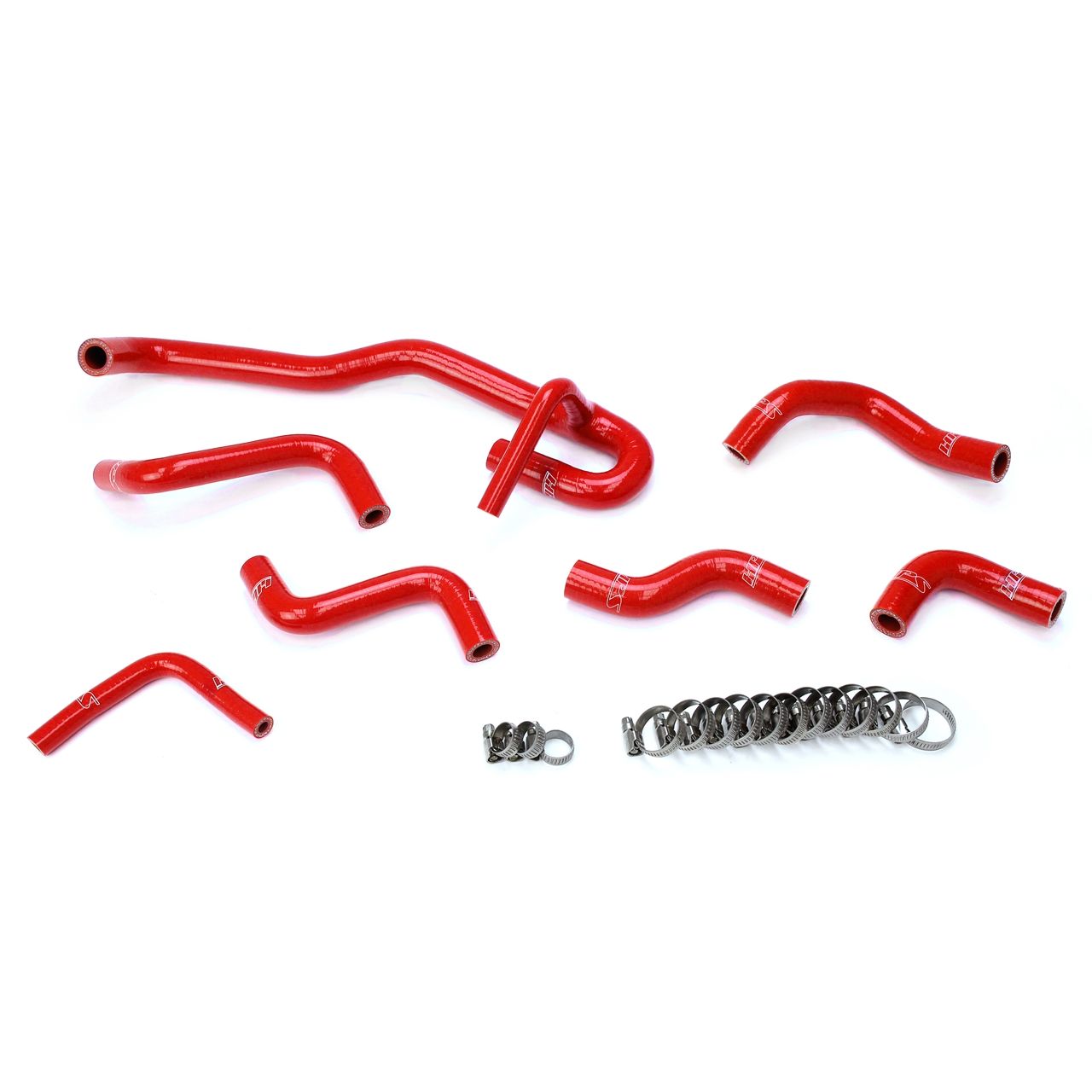 HPS Reinforced Red Silicone Heater Hose Kit Coolant for Toyota 89-92 4Runner 3.0L V6 with Rear Heater Left Hand Drive