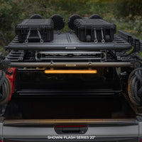 Thumbnail for Go Rhino Xplor Flash Series Sgl Multi Function LED Light Bar (Track Mount) 10in. - Blk