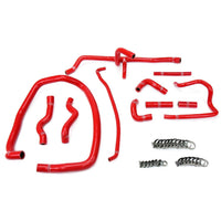 Thumbnail for HPS Red Reinforced Silicone Heater Hose Kit Coolant for BMW 96-99 E36 M3 Left Hand Drive