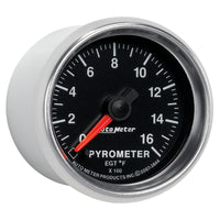 Thumbnail for Autometer GS 0-1600 degree F Full Sweep Electronic Pyrometer Gauge