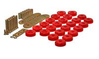 Thumbnail for Energy Suspension Chevy 59-64 Belair/Biscayne/Caprice/Impala /59-63 El Camino Red Body Mount Set