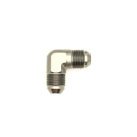 Thumbnail for DeatschWerks 8AN Male Flare to 8AN Male Flare 90-Degree Fitting - Anodized Matte Black