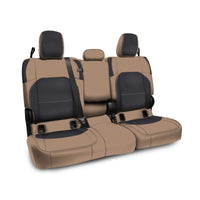 Thumbnail for PRP 2020+ Jeep Gladiator JT Rear Bench Cover with Leather Interior - Black/Tan