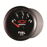 Thumbnail for Autometer GM Bowtie Black 2-1/16 Fuel Level, 0-90 , Air-Core 8-18V