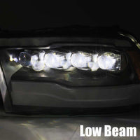 Thumbnail for AlphaRex 09-18 Dodge Ram 1500HD NOVA LED Projector Headlights Plank Style Design Alpha Black w/DRL