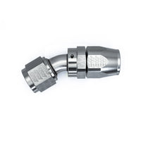 Thumbnail for DeatschWerks 10AN Female Flare Swivel 30-Degreehose End CPE - Anodized Matte Black