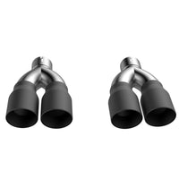 Thumbnail for 2015-2023 Dodge Challenger 5.7L QTP Black Quad Tip Adapter
