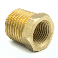 Thumbnail for Autometer Brass Adapter Fitting - 1/4in NPT Male / 1/8in NPT Female