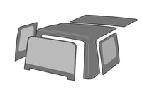 Thumbnail for Rampage 1988-1995 Jeep Wrangler(YJ) OEM Replacement Top - Black Denim