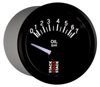 Thumbnail for Autometer Stack 52mm 0-7 Bar M10 (M) Electric Oil Pressure Gauge - Black