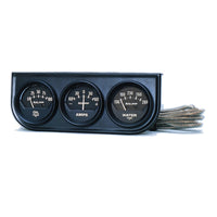Thumbnail for AutoMeter Gauge Console Oilp/Wtmp/Amp 2in. 100PSI/280 Deg. F/60A Blk Dial Blk Bzl Ag
