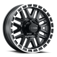 Thumbnail for Raceline 953BM Krank 14x6in / 5x114.3 BP / 0mm Offset / 3.19mm Bore - Black & Machined Wheel