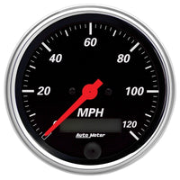 Thumbnail for Autometer Designer Black 3-3/8in Electric 120MPH Programmable Speedometer