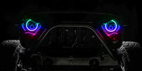 Thumbnail for Oracle 7in High Powered LED Headlights - Black Bezel - ColorSHIFT - BC1 SEE WARRANTY