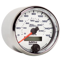 Thumbnail for Autometer Pro-Cycle Gauge Speedo 2 5/8in 160 Mph/260Kmh Elec White