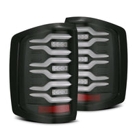 Thumbnail for AlphaRex 14-18 Chevrolet Silverado Luxx-Series LED Tail Lights Black w/Activ Light/Seq Signal