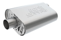 Thumbnail for Borla CrateMuffler SBC Hot 350/383 3.0 inch Offset/Center 14in x 4.35in x 9in Oval S-Type Muffler