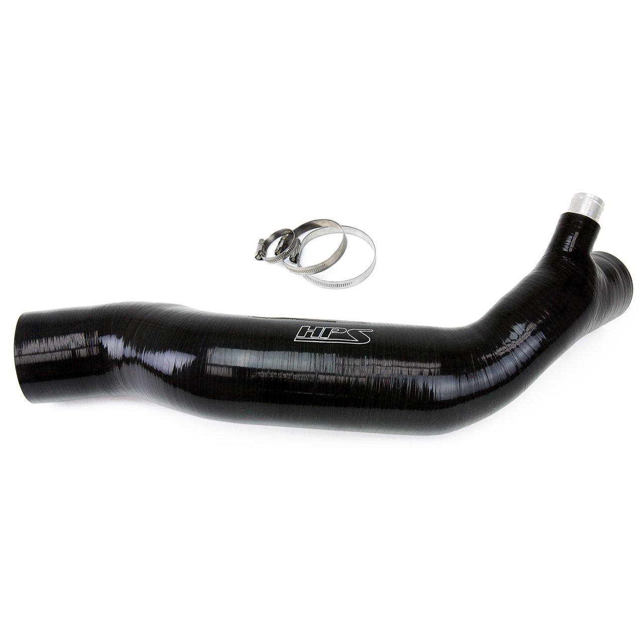 HPS Black Reinforced Silicone Post MAF Air Intake Hose Kit for Lexus 16-17 RC200t 2.0L Turbo