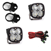 Thumbnail for Baja Designs Squadron Sport Polaris A-Pillar LED Light Pods w/ 1.75in Harness/Mounts Kit