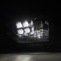 Thumbnail for AlphaRex 14-21 Toyota Tundra NOVA-Series LED Proj Headlights Alpha-Blk w/Actv Light & Seq. Sig + DRL