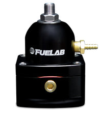 Thumbnail for Fuelab 515 EFI Adjustable FPR 25-90 PSI (2) -10AN In (1) -6AN Return - Black