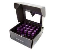 Thumbnail for NRG 700 Series M12 X 1.25 Steel Lug Nut w/Dust Cap Cover Set 21 Pc w/Locks & Lock Socket - Purple