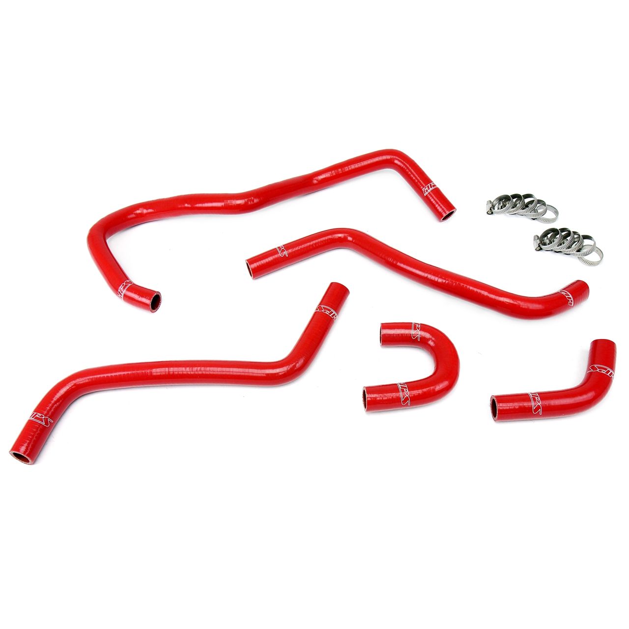 HPS Red Reinforced Silicone Radiator Hose Kit for Yamaha 04-07 YXR450 YXR660 Rhino