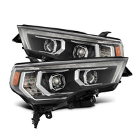 Thumbnail for AlphaRex 14-22 Toyota 4Runner LUXX-Series LED Proj Headlights Blk w/Actv Light & Seq. Sig + DRL