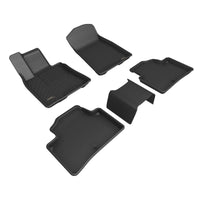 Thumbnail for 3D Maxpider 22-23 Genesis GV70 Kagu Floor Mat- Black R1 R2