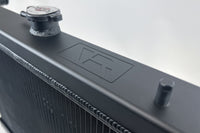Thumbnail for CSF R32 Nissan Skyline GT-R / GT-S Full Billet Aluminum High-Performance Radiator - Black Finish