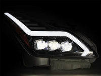 Thumbnail for AlphaRex 08-13 Infiniti G37 Coupe SD NOVA LED Proj Headlights Plank Gloss Blk w/Activ Light/Seq Sig