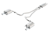 Thumbnail for Borla ATAK Cat Back 15 Ford Mustang 3.7L V6 MT/AT 2.25in Pipe 4in Single Round Rolled Tips