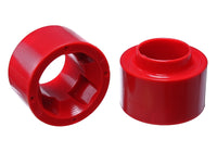 Thumbnail for Energy Suspension 07-17 Jeep Wrangler (JK) Red Front Coil Spring Spacer 1-3/4in Lift Set