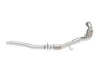 Thumbnail for aFe Power Twisted Steel Down Pipe 3in 304 Stainless Steel w/ Cat 15-18 VW Golf R MKVII L4-2.0L (t)
