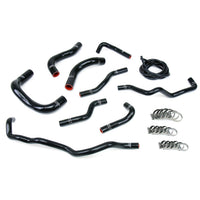 Thumbnail for HPS Reinforced Black Silicone Radiator + Heater Hose Kit Coolant for Scion 08-14 iQ 1.3L