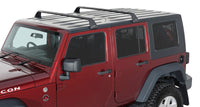 Thumbnail for Rhino-Rack 07-22 Jeep Wrangler JK/JL 4 Door Hard Top Vortex SG 2 Bar Roof Rack - Black
