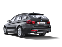 Thumbnail for Akrapovic 16-17 BMW 340i (F30 F31) Evolution Line Cat Back (SS) w/ Carbon Tips (Req. Link Pipe)